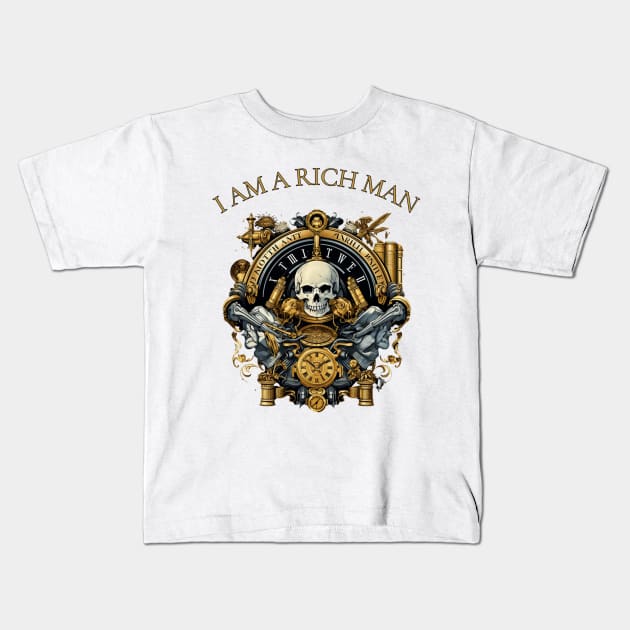 I am a Rich Man Kids T-Shirt by FrogandFog